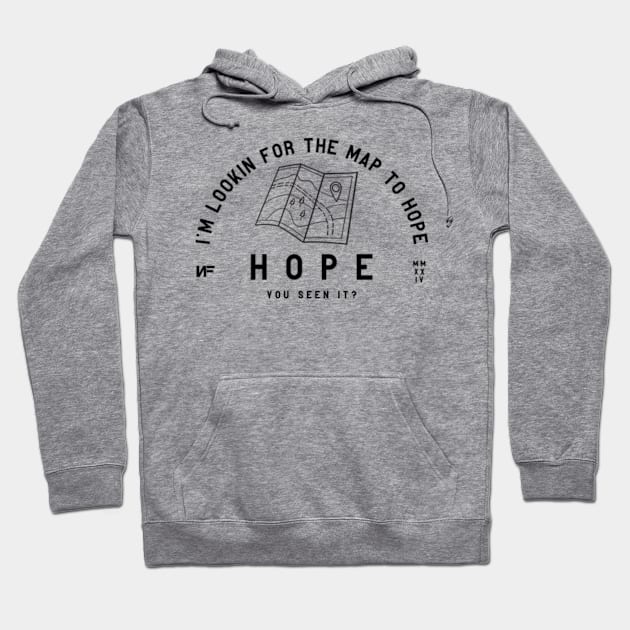 Cool NF Merch Map to hope Hoodie by Lottz_Design 